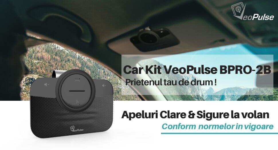 Veopulse BPRO2B Bluetooth autóskészlet, automatikus csatlakozás eMAG.hu