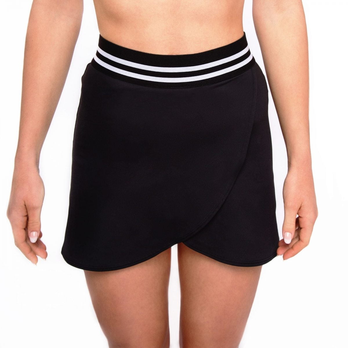 Jupe Short Slender Formes Taille PL Bleu à Carreaux - Stretch Athlétisme